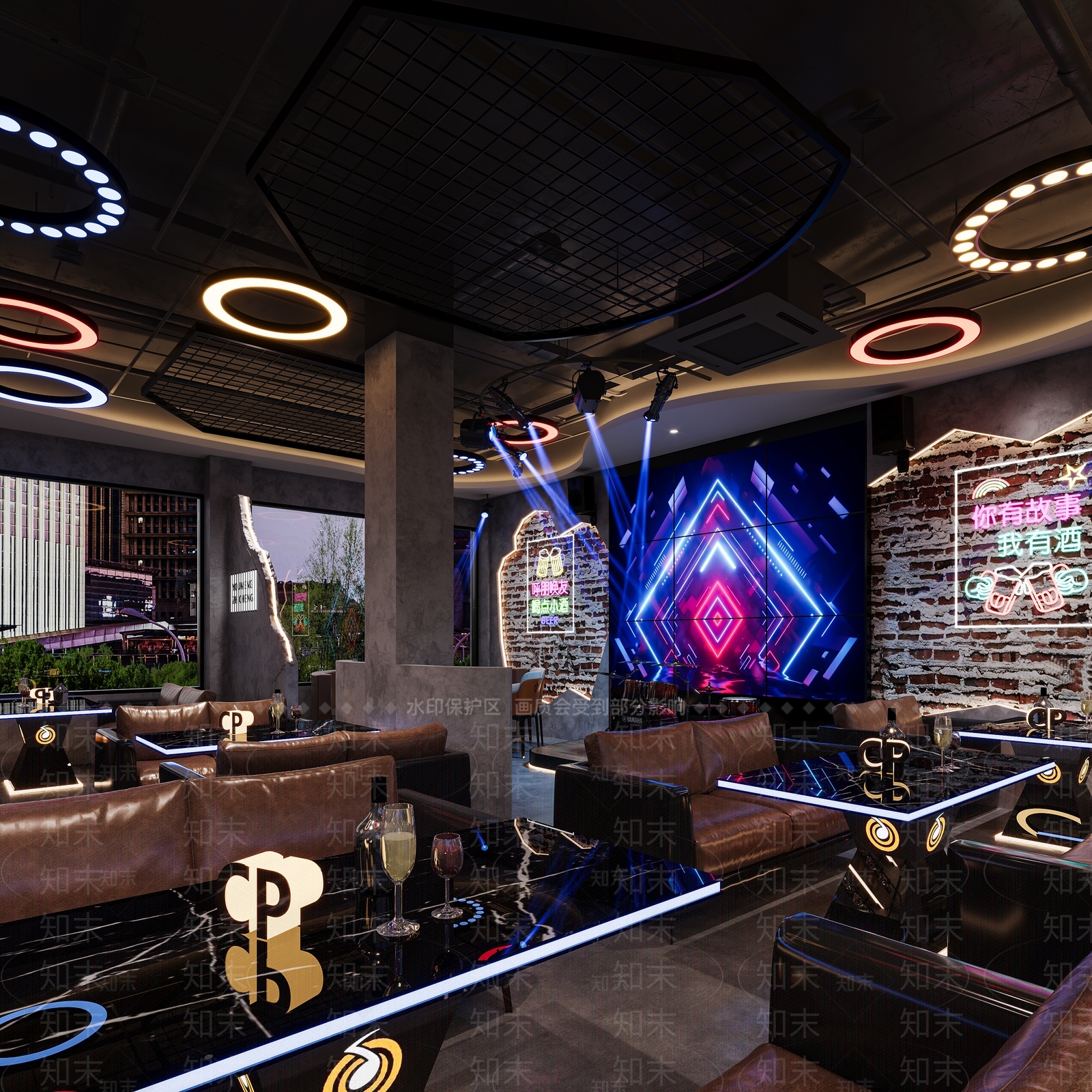 复古工业酒吧3D模型下载【ID:1179136685】