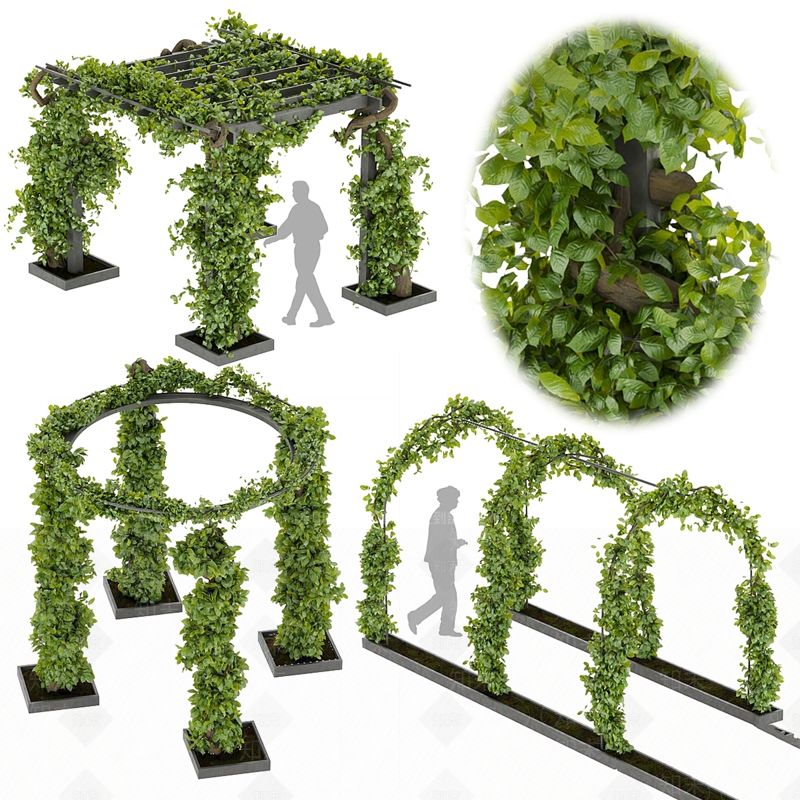 绿植墙3D模型下载【ID:1179137225】