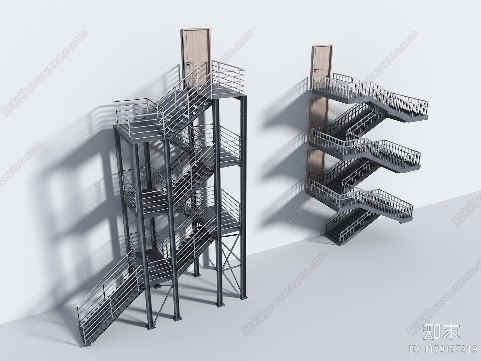 现代楼梯3D模型下载【ID:1179137319】