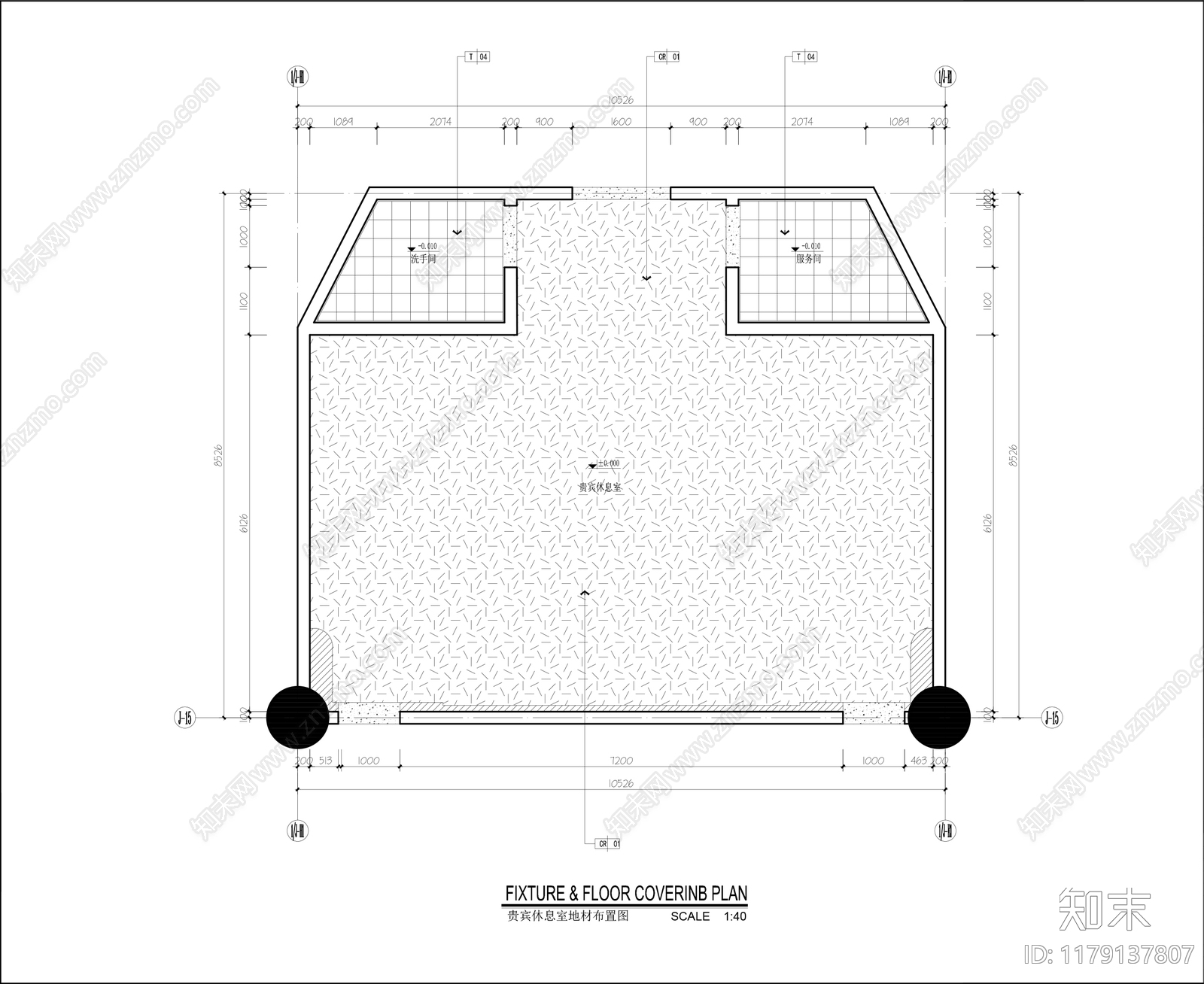 现代新中式其他工装空间cad施工图下载【ID:1179137807】