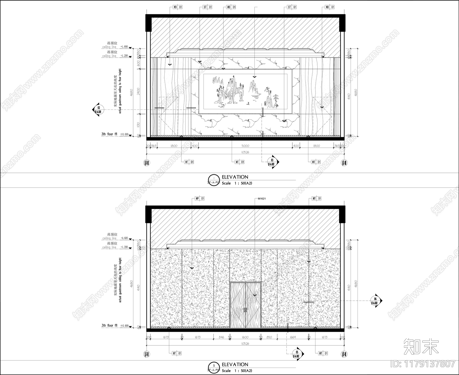 现代新中式其他工装空间cad施工图下载【ID:1179137807】
