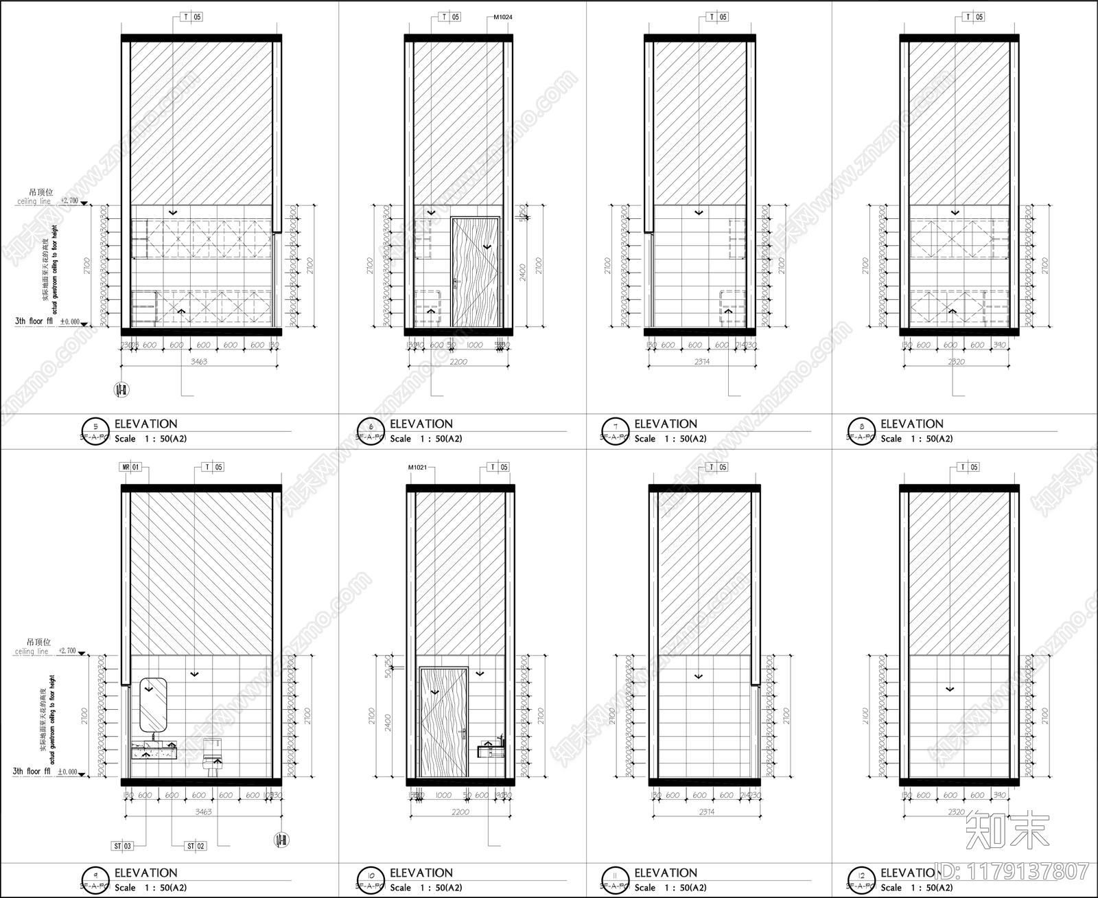 现代新中式其他工装空间cad施工图下载【ID:1179137807】