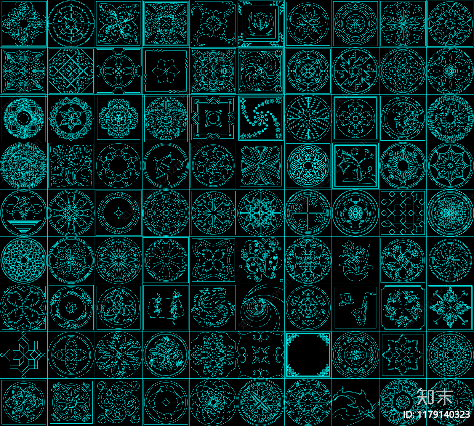 现代新中式其他图库施工图下载【ID:1179140323】