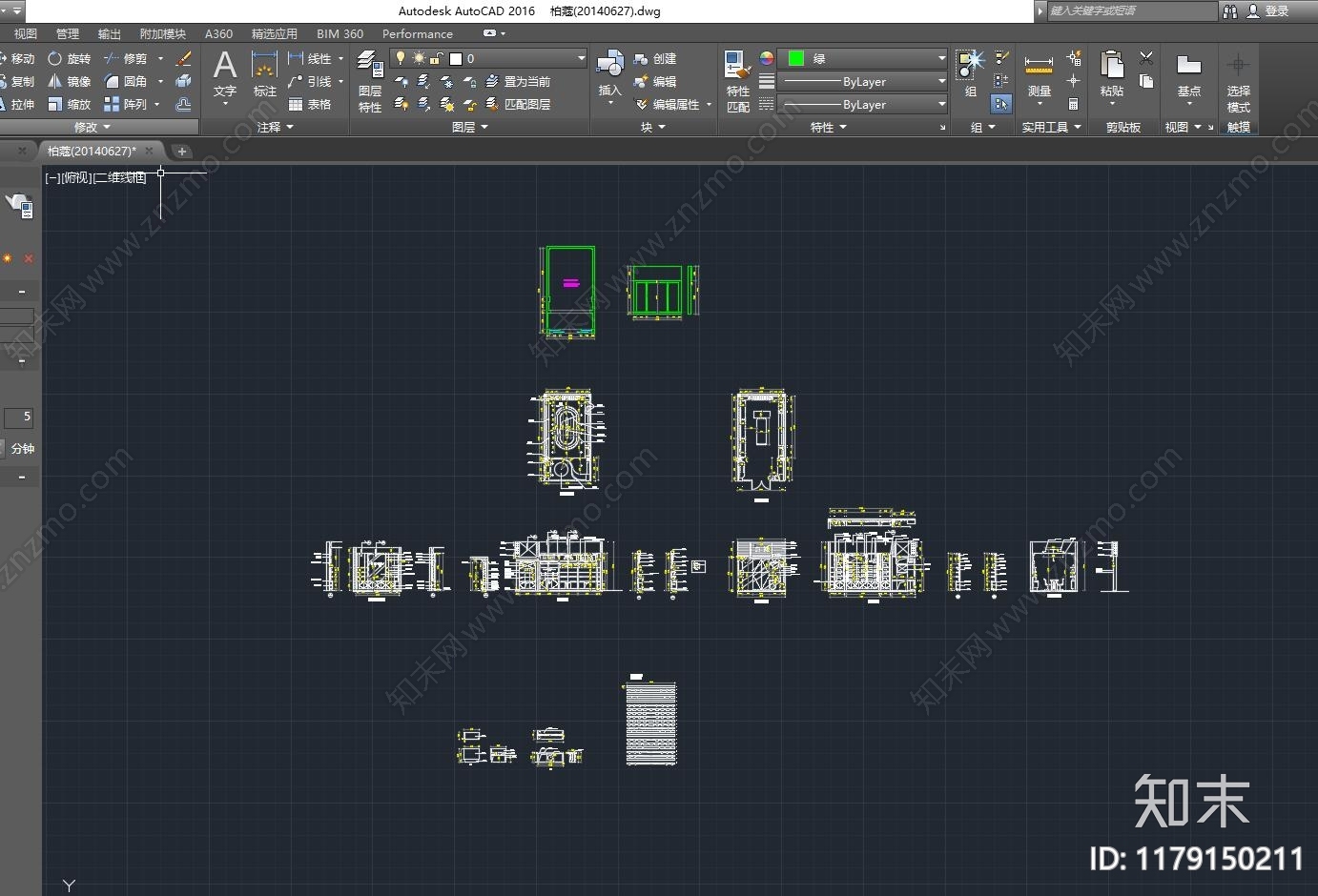 现代其他商业空间cad施工图下载【ID:1179150211】