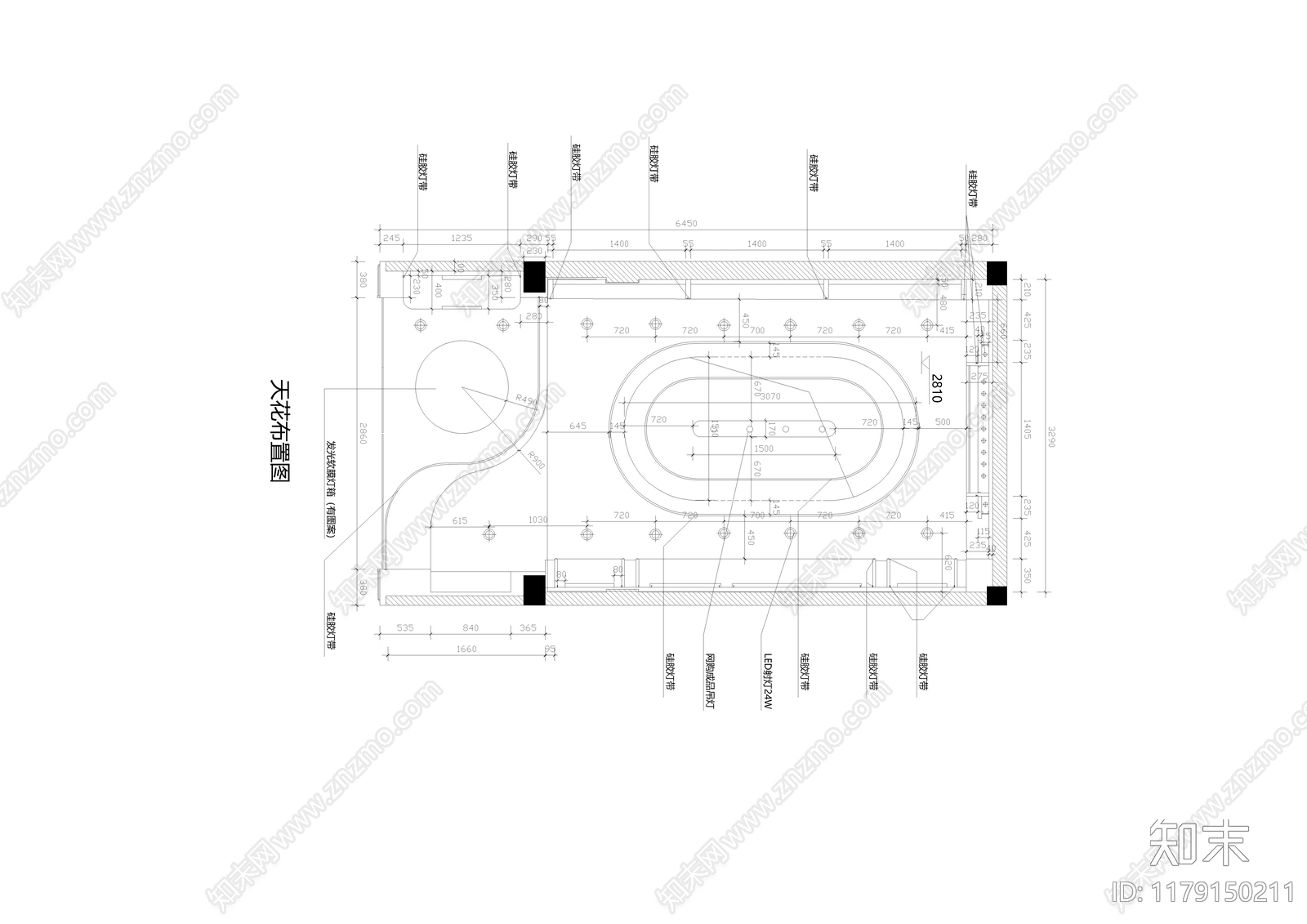 现代其他商业空间cad施工图下载【ID:1179150211】