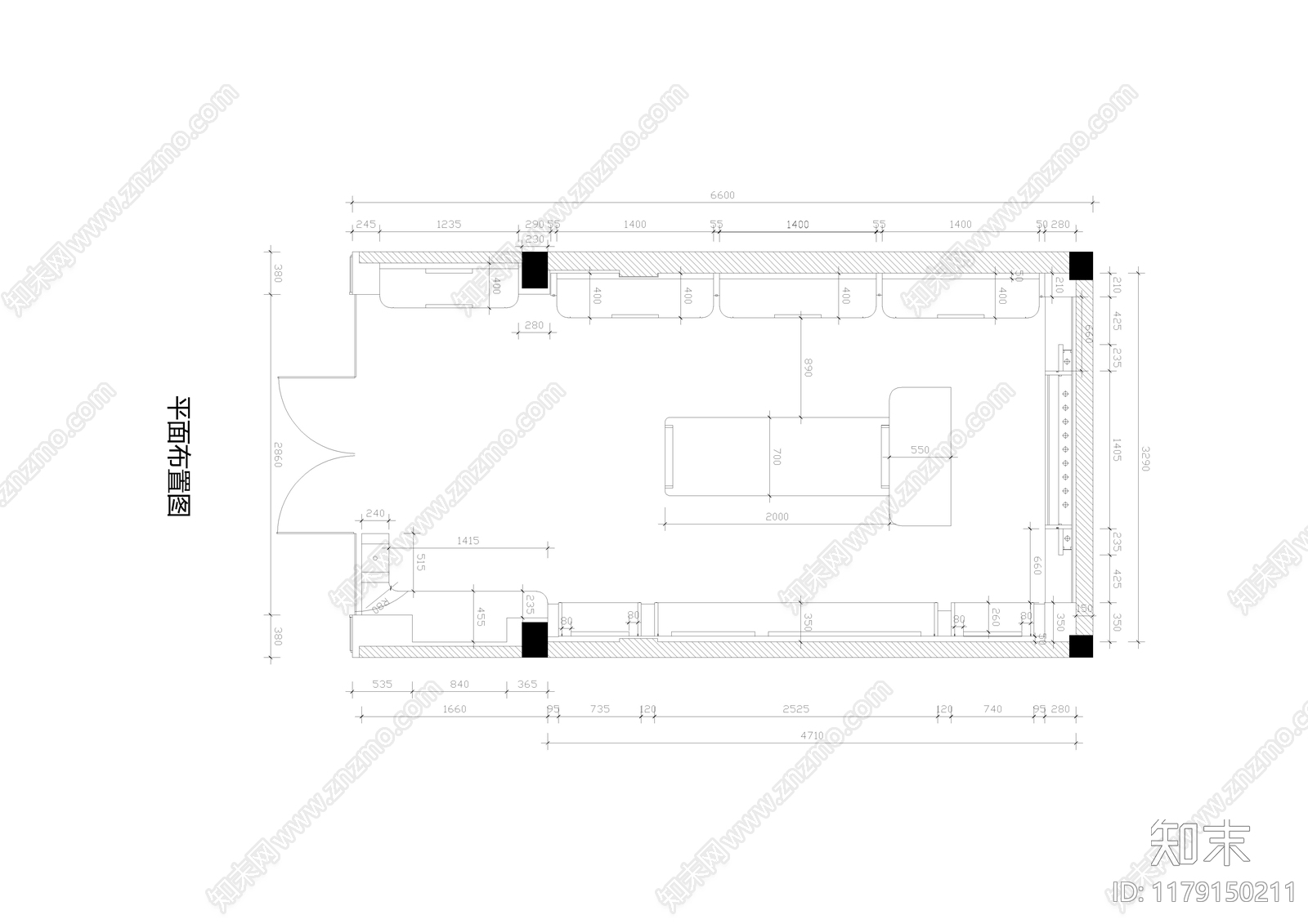 现代其他商业空间cad施工图下载【ID:1179150211】