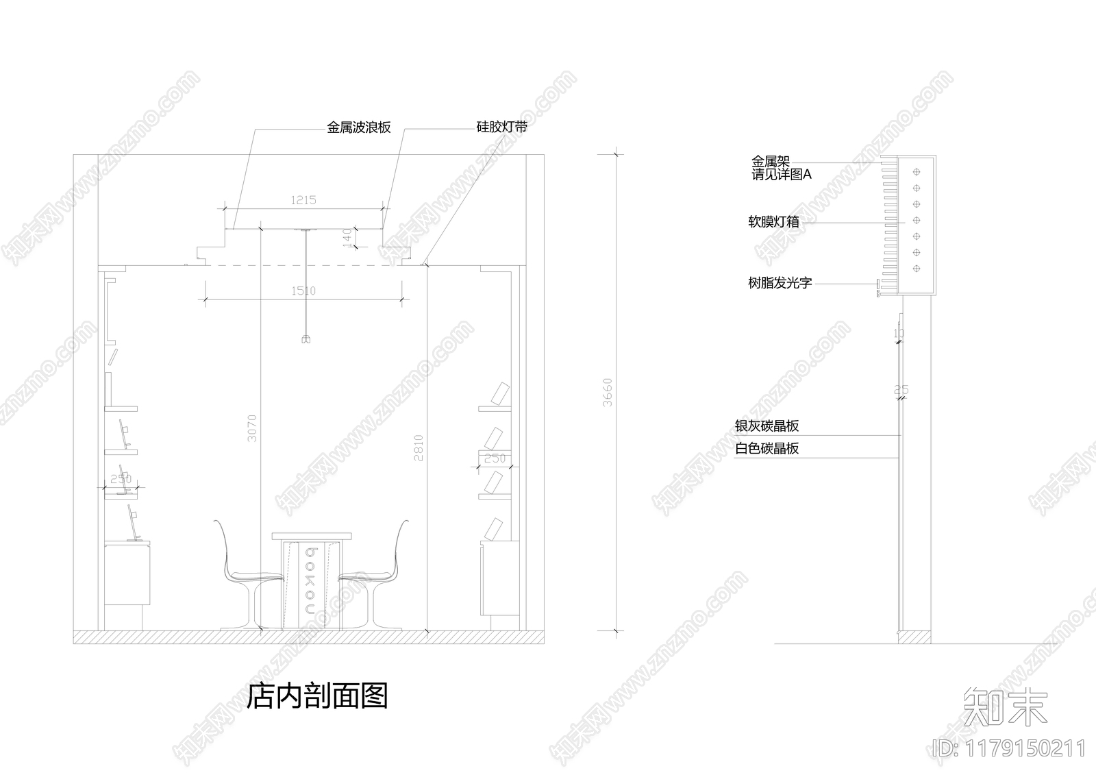 现代其他商业空间cad施工图下载【ID:1179150211】