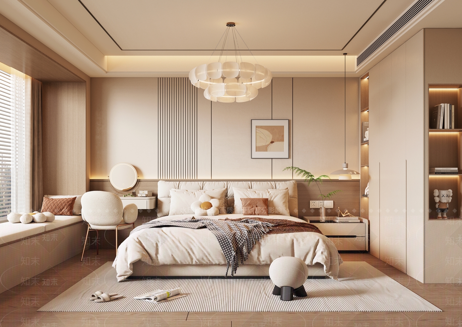白色梳妆台梳妆台3D模型下载【ID:1227383617】