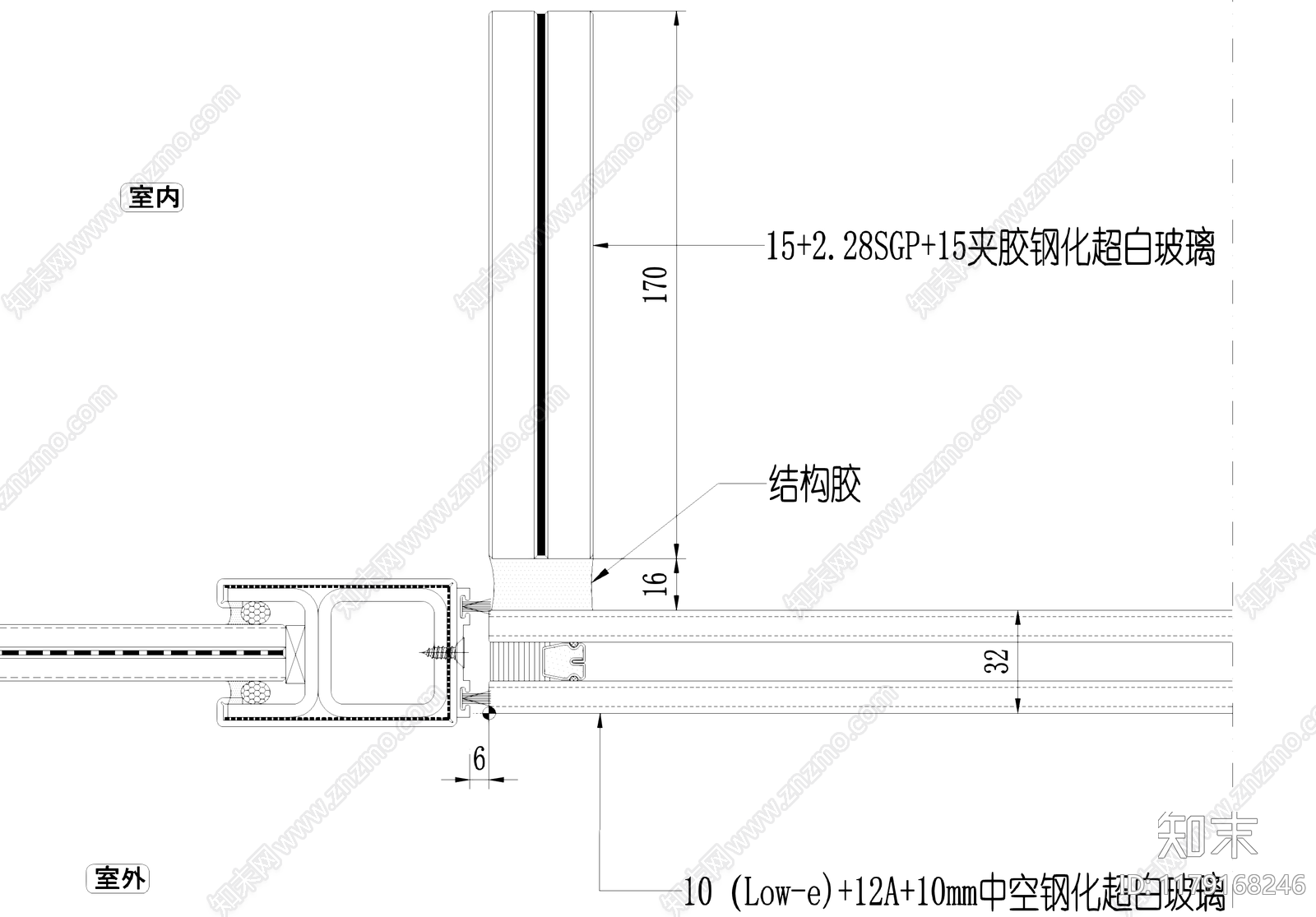 门节点cad施工图下载【ID:1179168246】