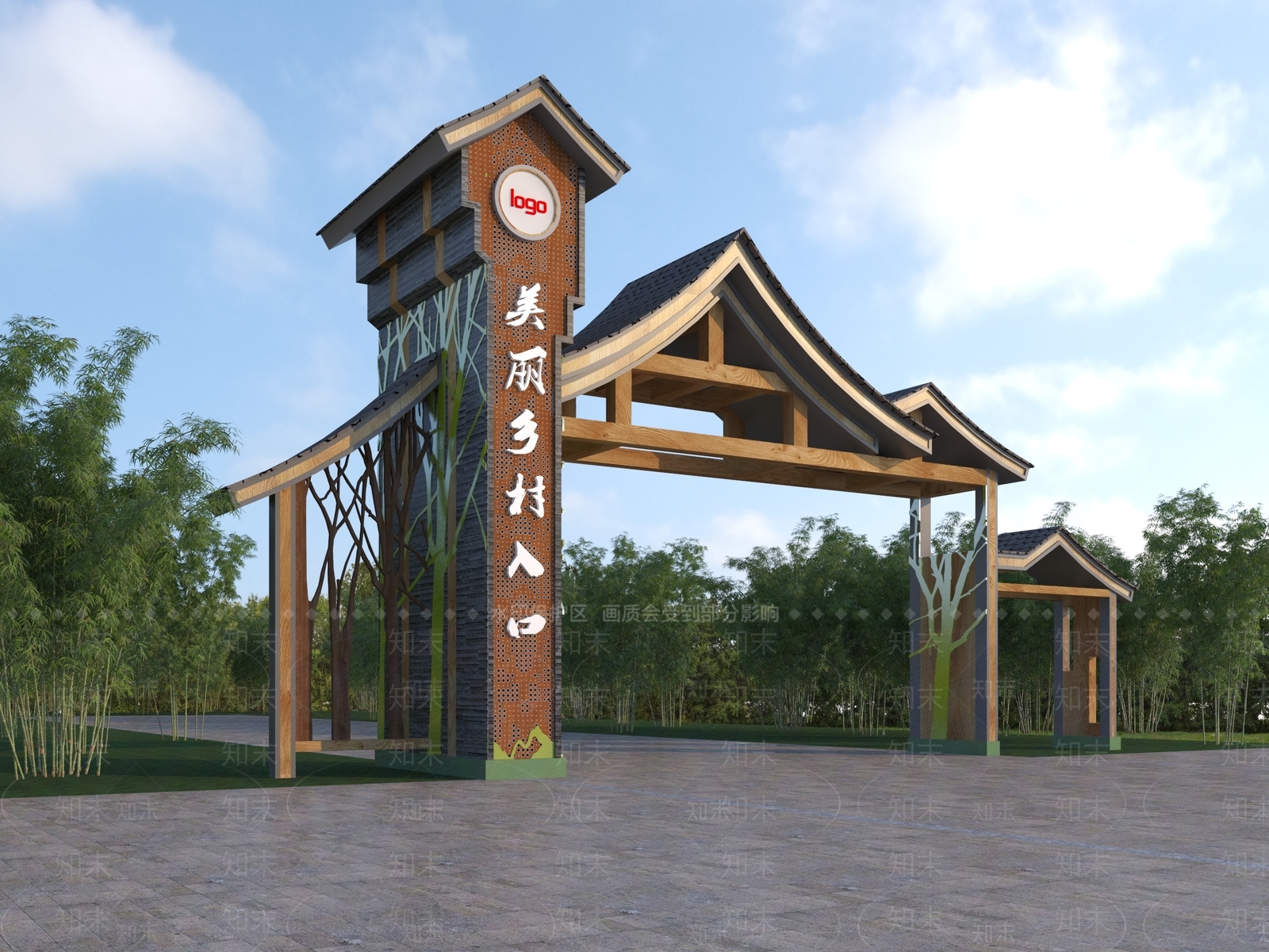 新中式其他公共建筑3D模型下载【ID:1179170345】