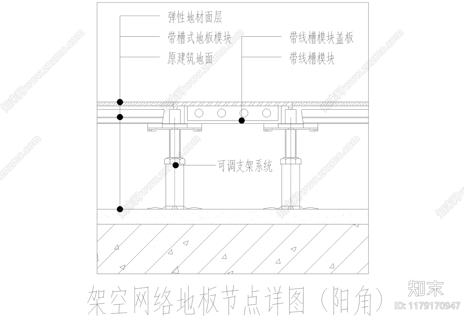 地面节点cad施工图下载【ID:1179170947】