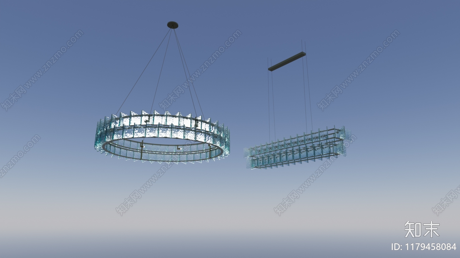 现代新中式吊灯3D模型下载【ID:1179458084】