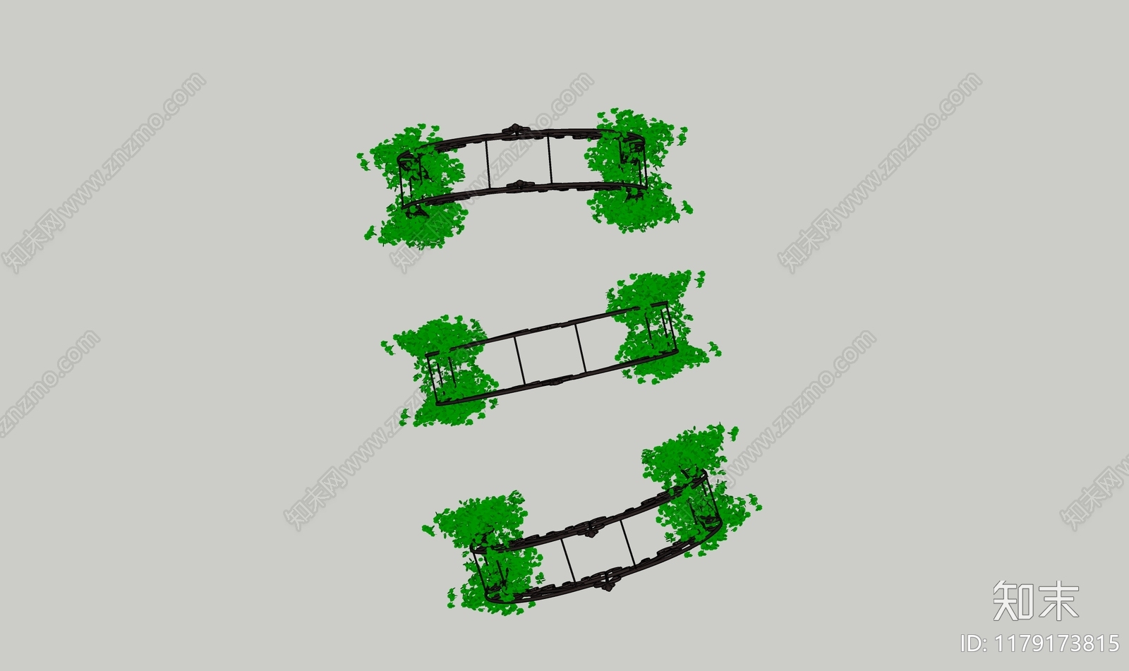 现代栅栏SU模型下载【ID:1179173815】