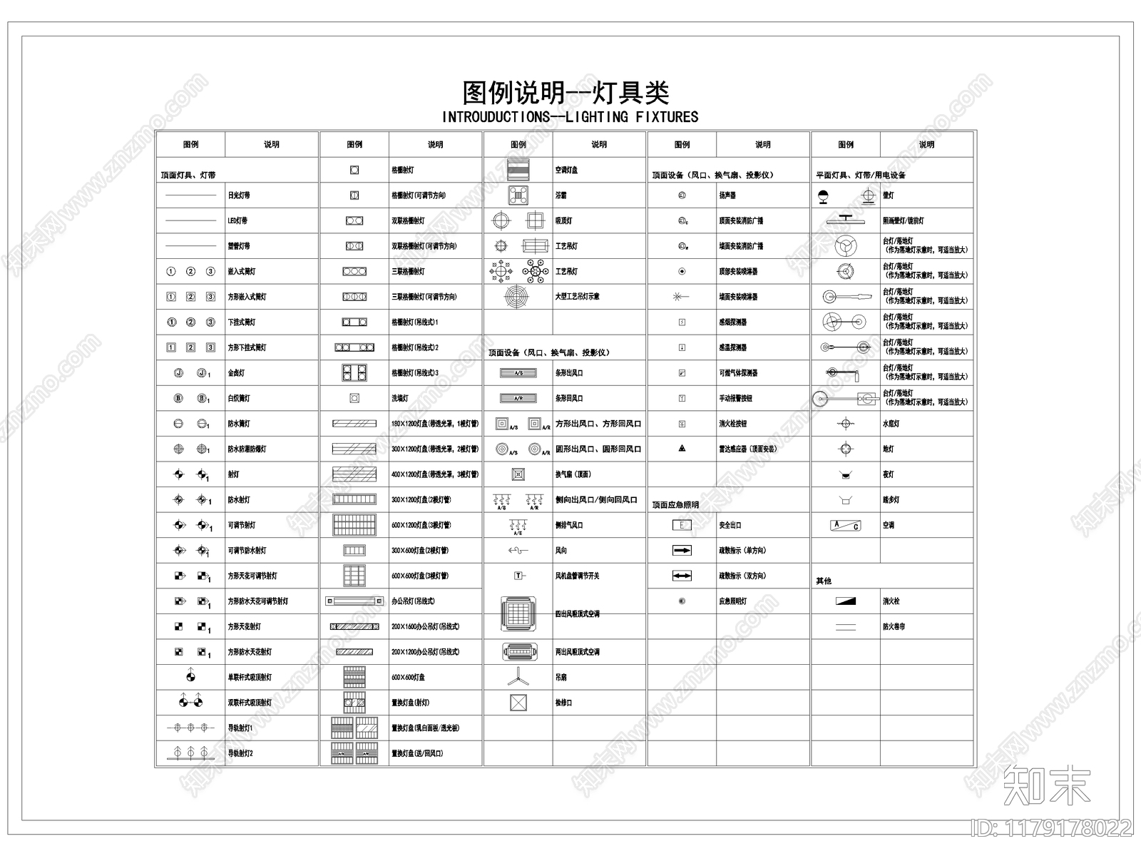 现代图例施工图下载【ID:1179178022】