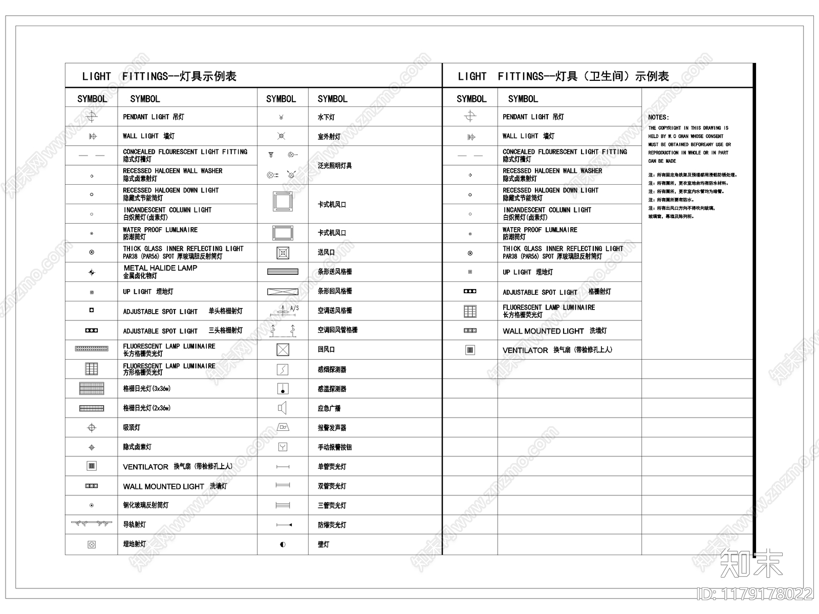 现代图例施工图下载【ID:1179178022】