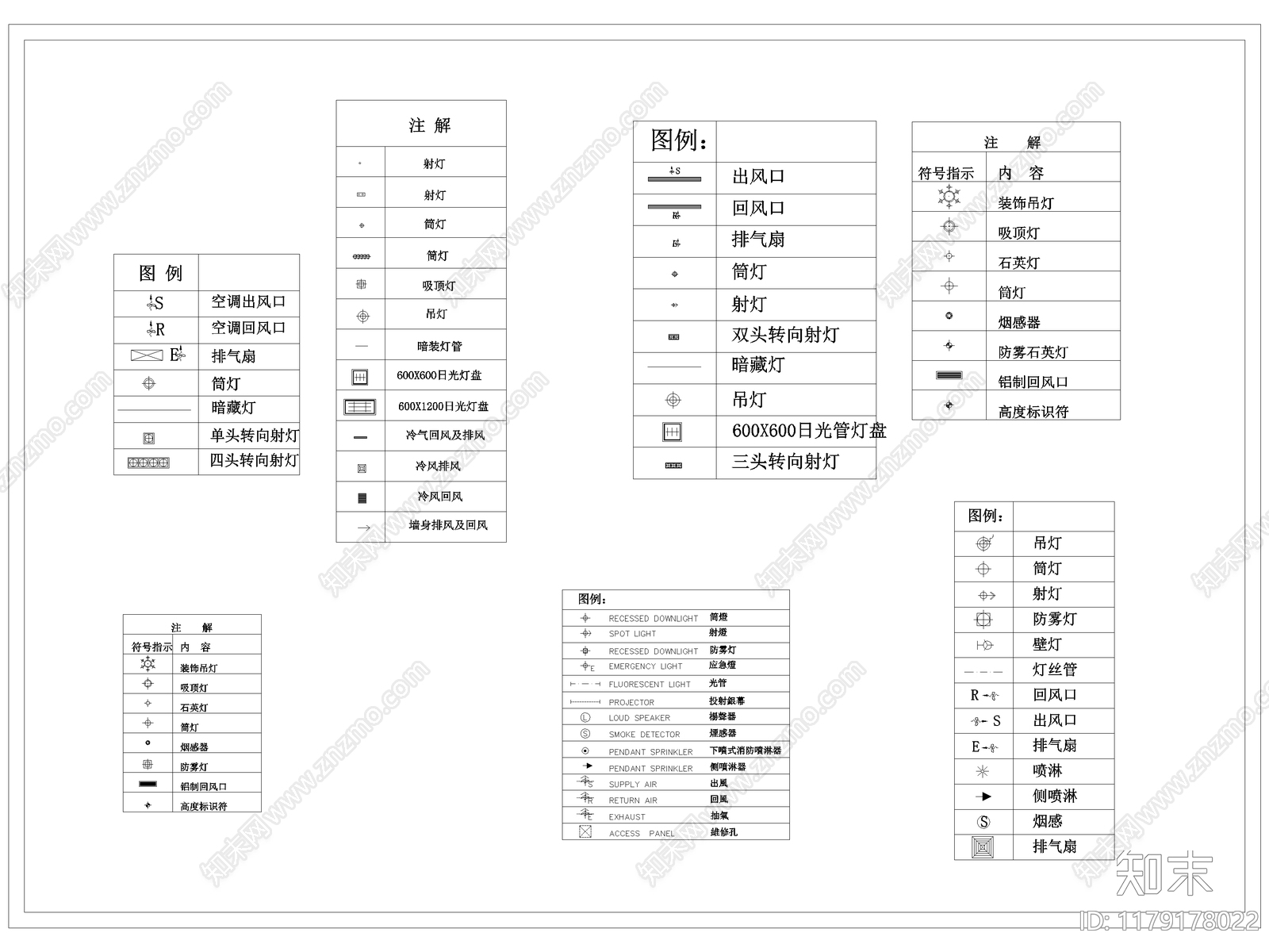 现代图例施工图下载【ID:1179178022】