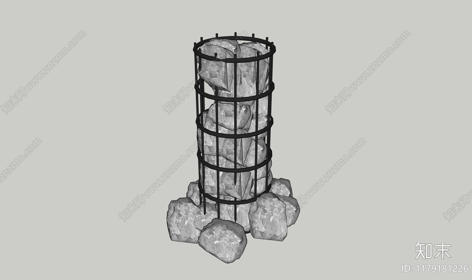 现代石头SU模型下载【ID:1179181226】