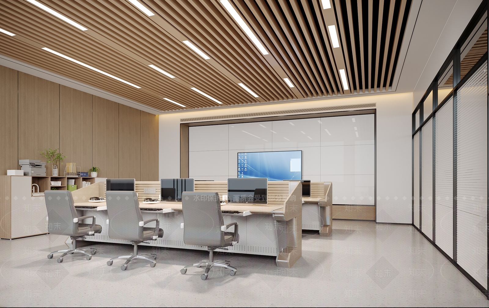 现代其他办公空间3D模型下载【ID:1179185265】