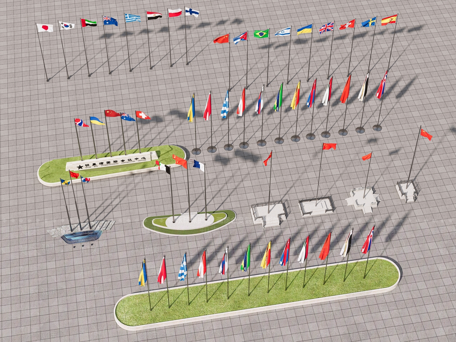 旗帜徽章3D模型下载【ID:1179190793】