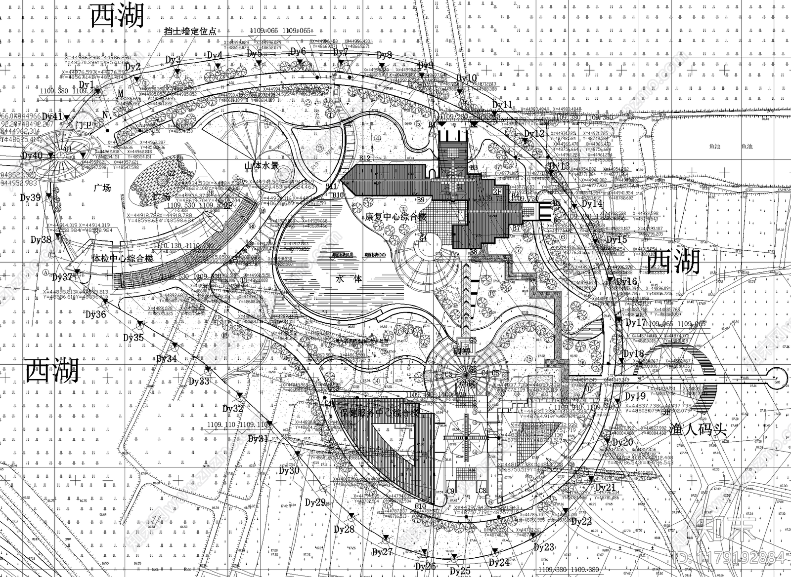 公园景观施工图下载【ID:1179192884】