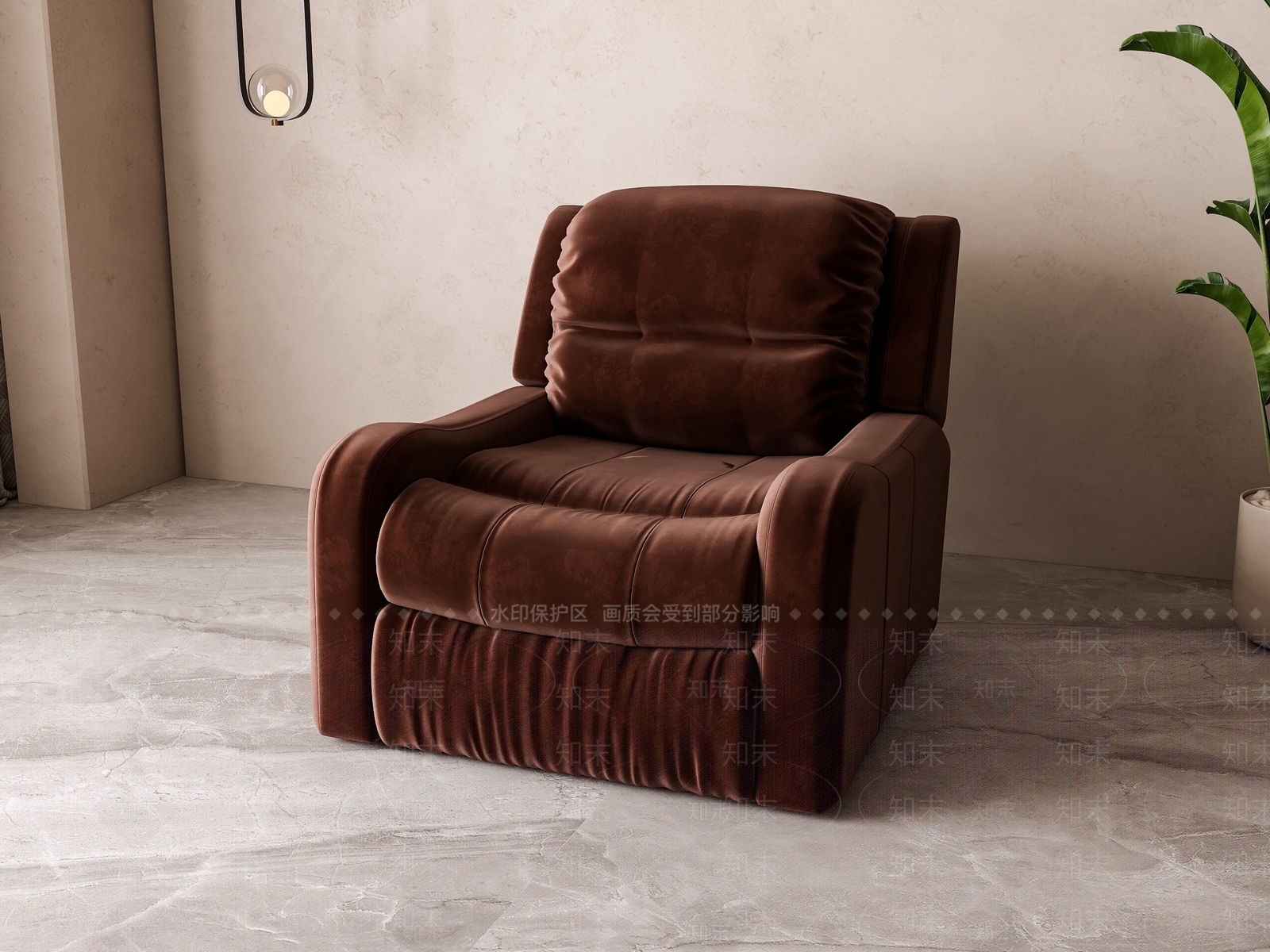 现代按摩椅3D模型下载【ID:1179203741】