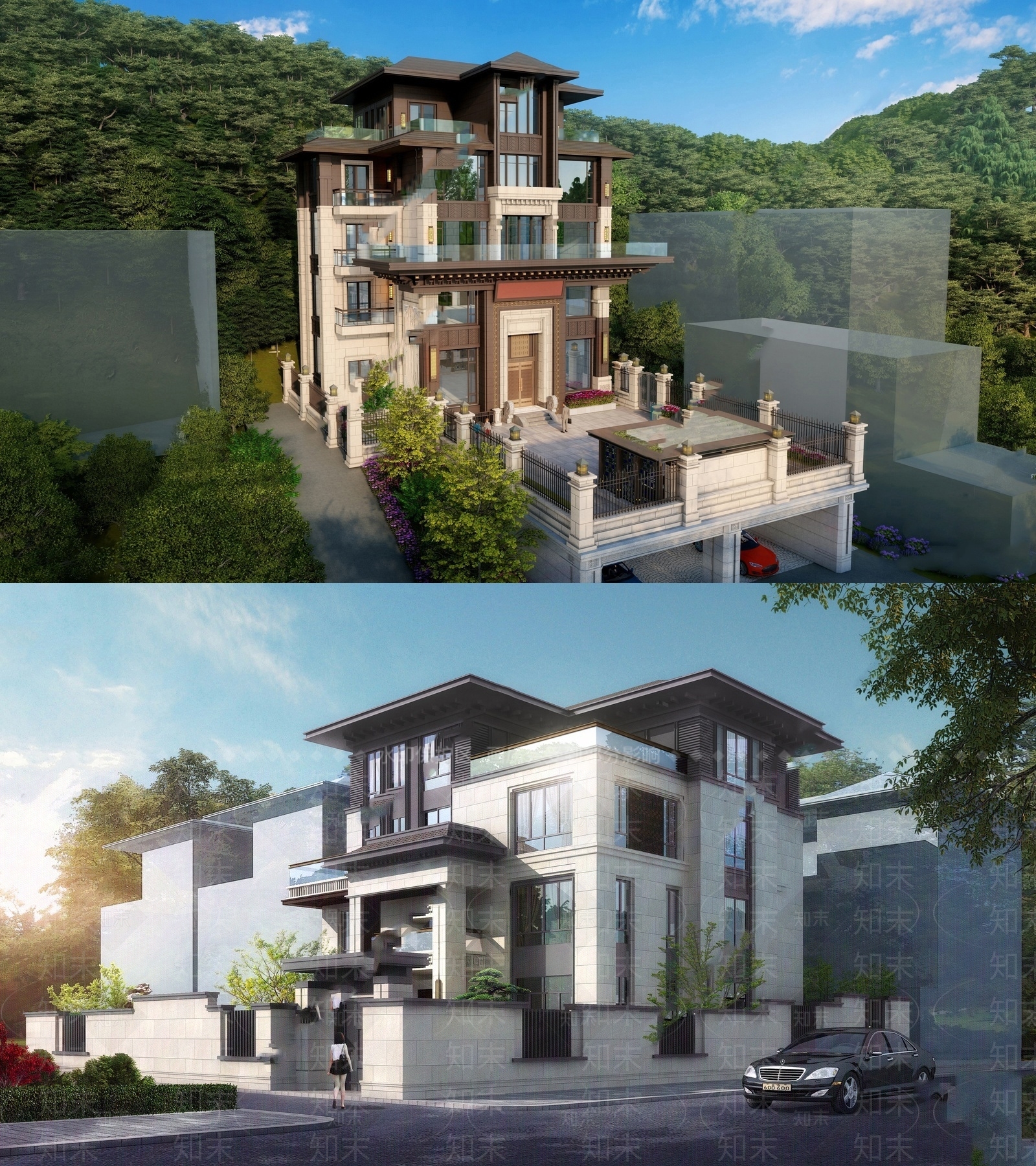 现代别墅SU模型下载【ID:1179230902】