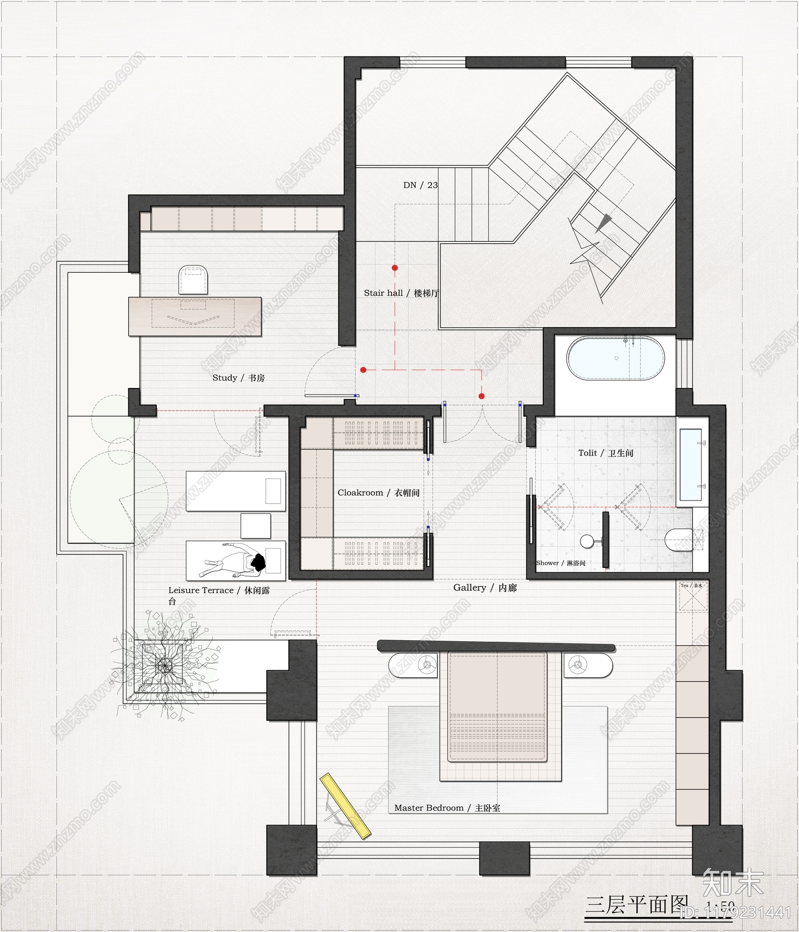 其他家装空间cad施工图下载【ID:1179231441】