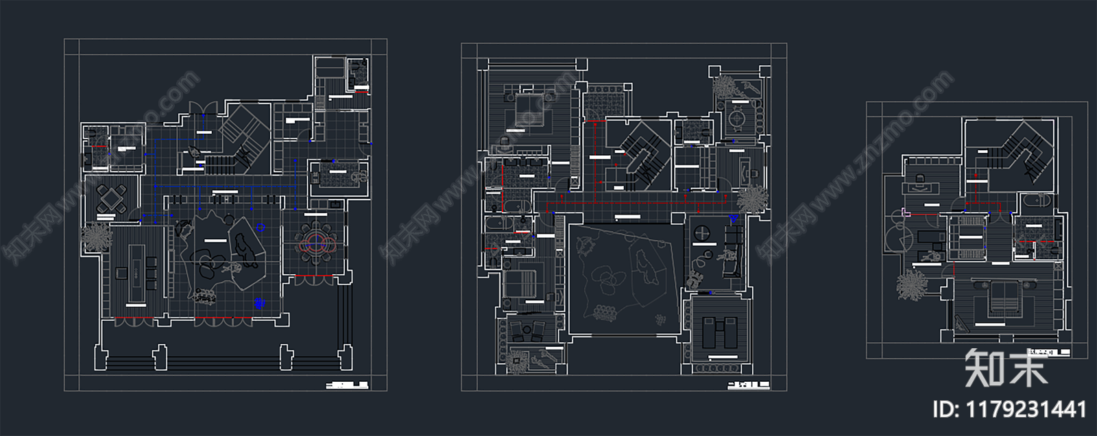 其他家装空间cad施工图下载【ID:1179231441】