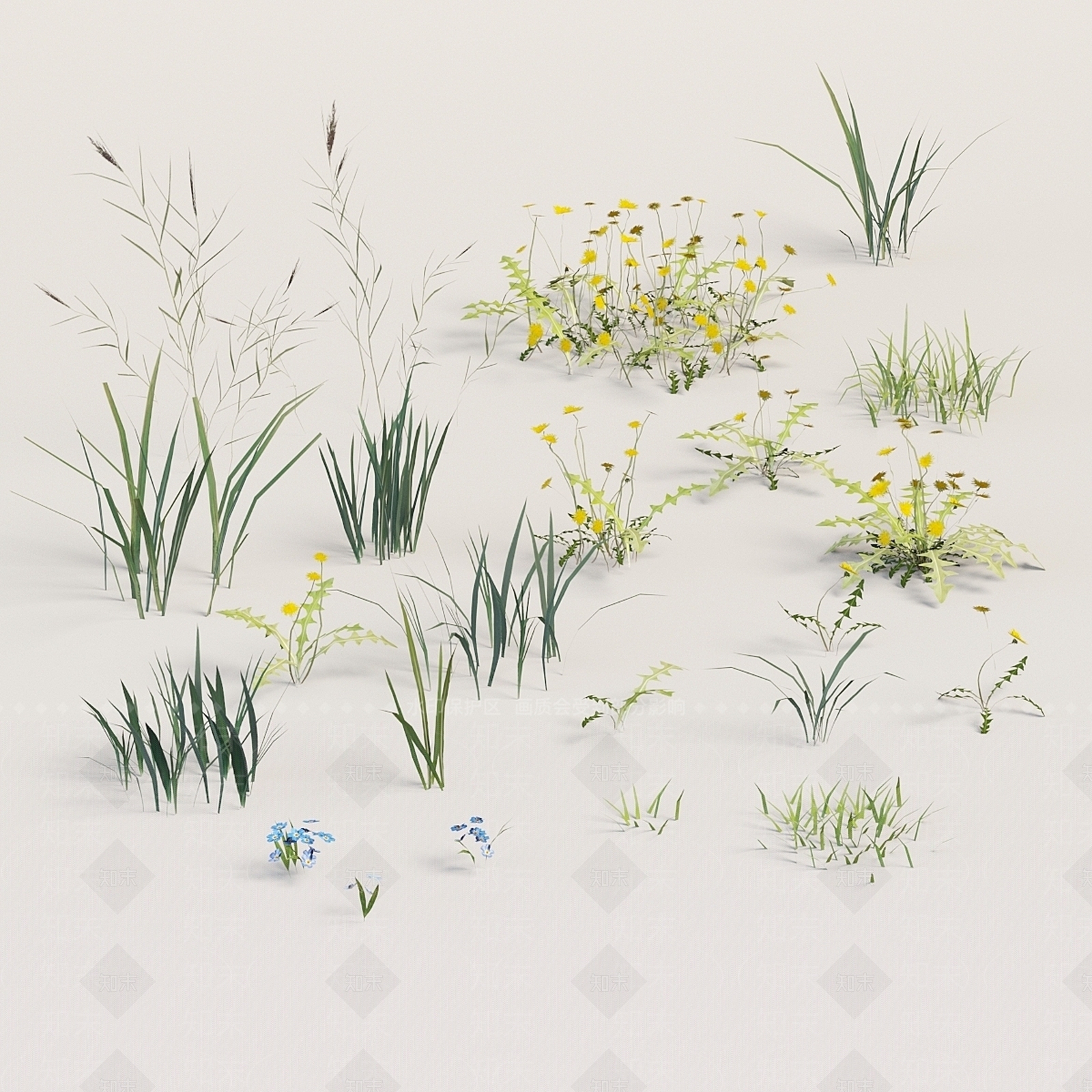 草3D模型下载【ID:1179232122】