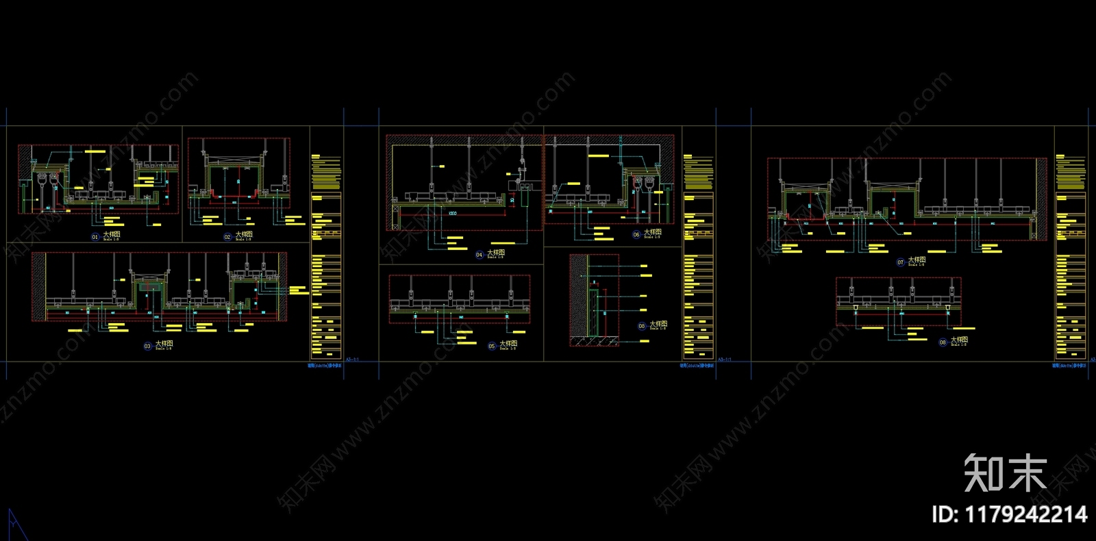 现代整体办公空间cad施工图下载【ID:1179242214】