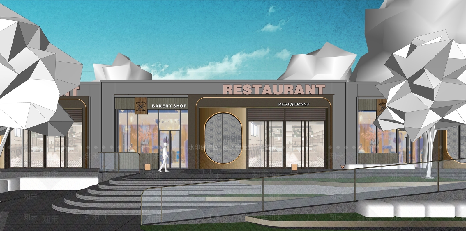 现代其他商业建筑SU模型下载【ID:1179246130】