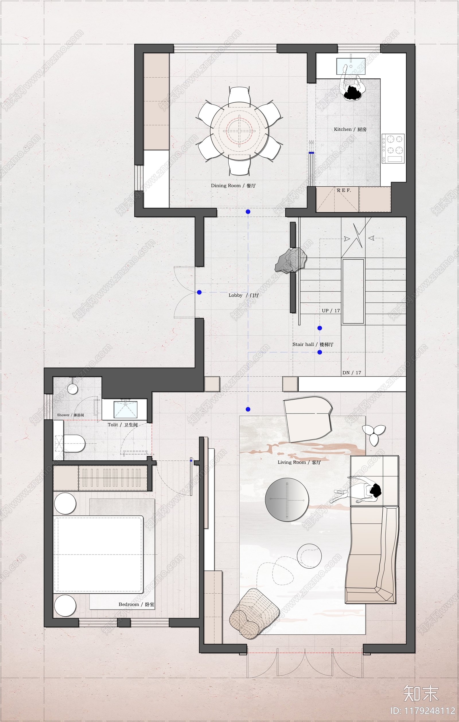 其他家装空间施工图下载【ID:1179248112】