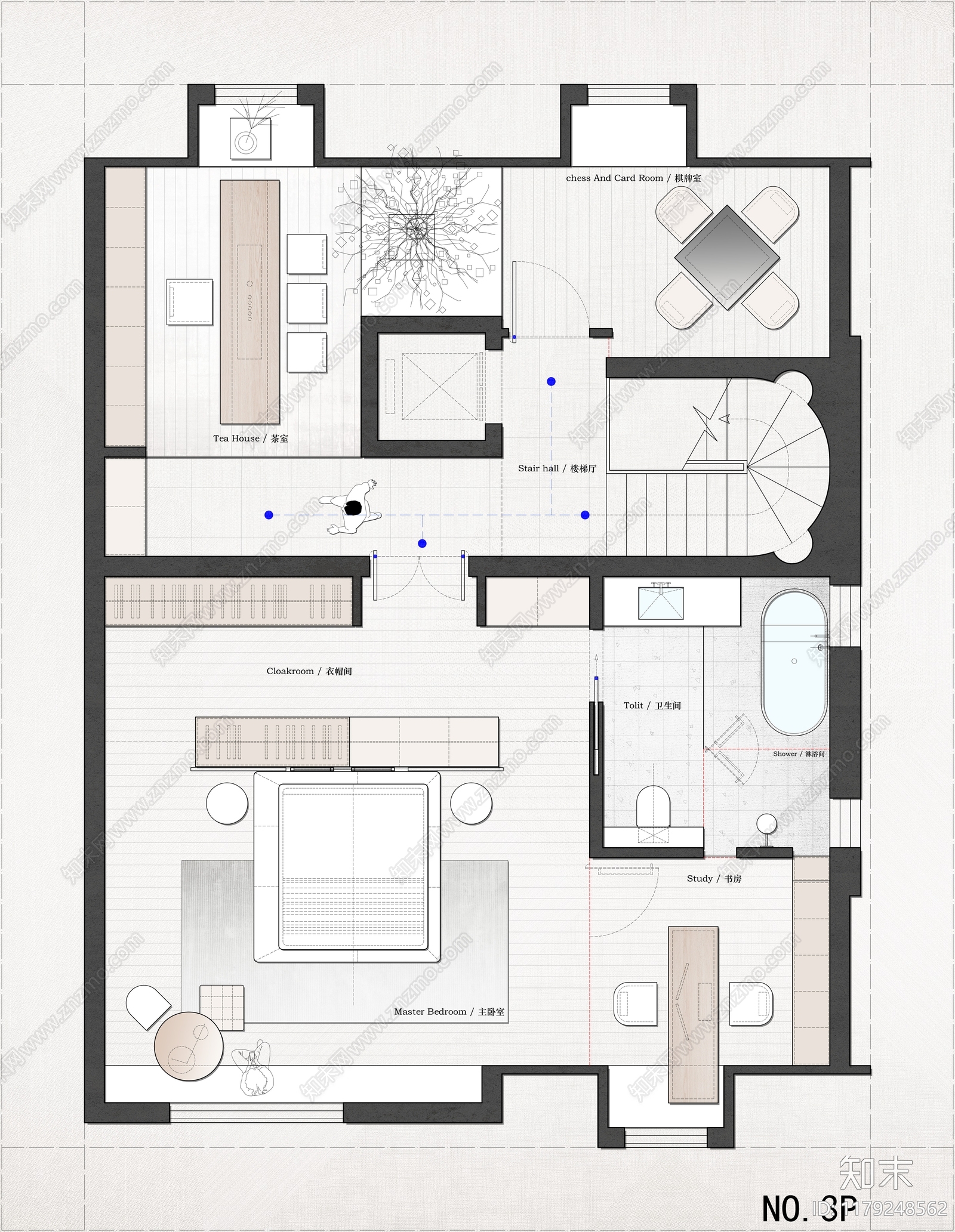 别墅cad施工图下载【ID:1179248562】