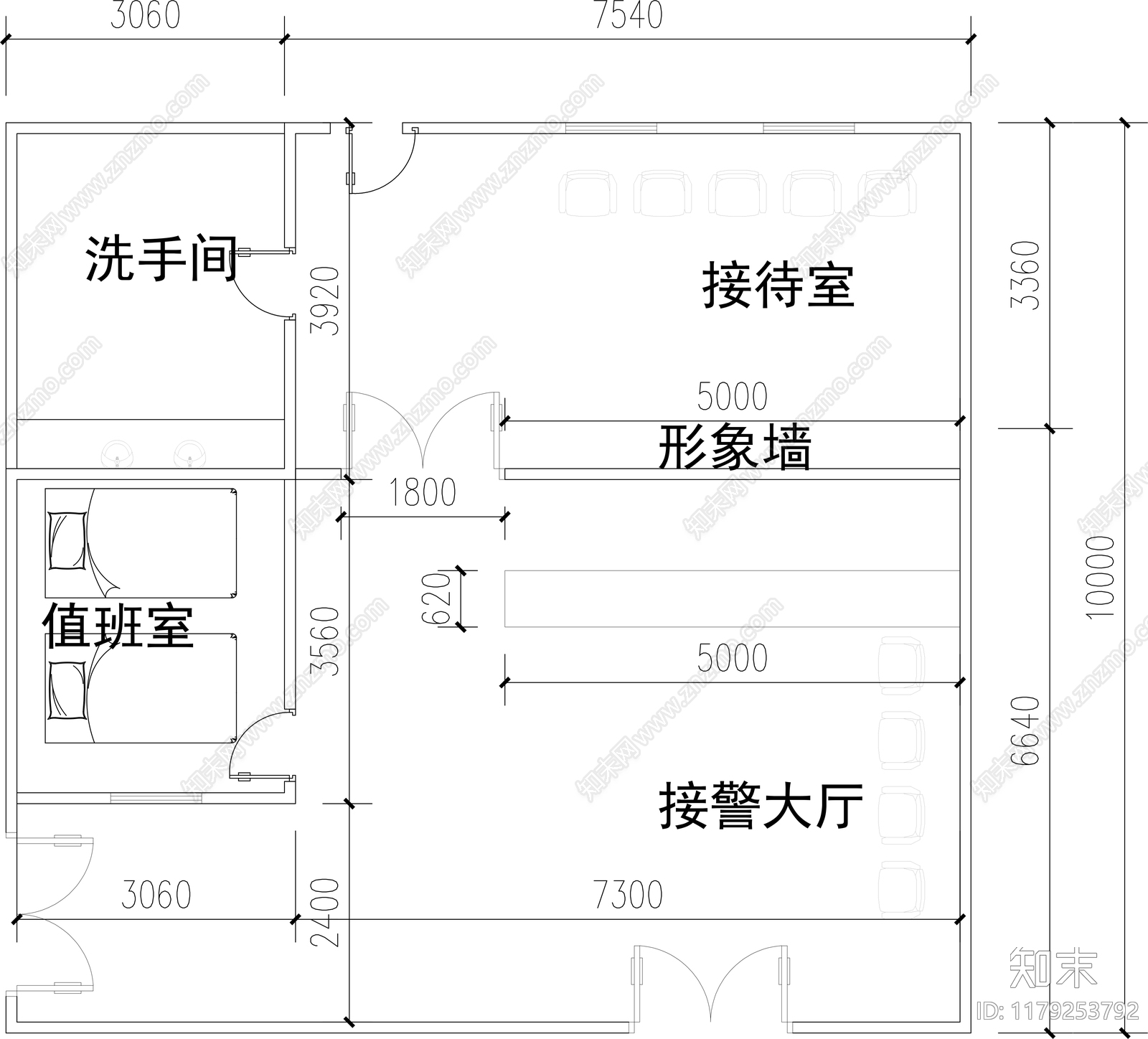 简约派出所施工图下载【ID:1179253792】