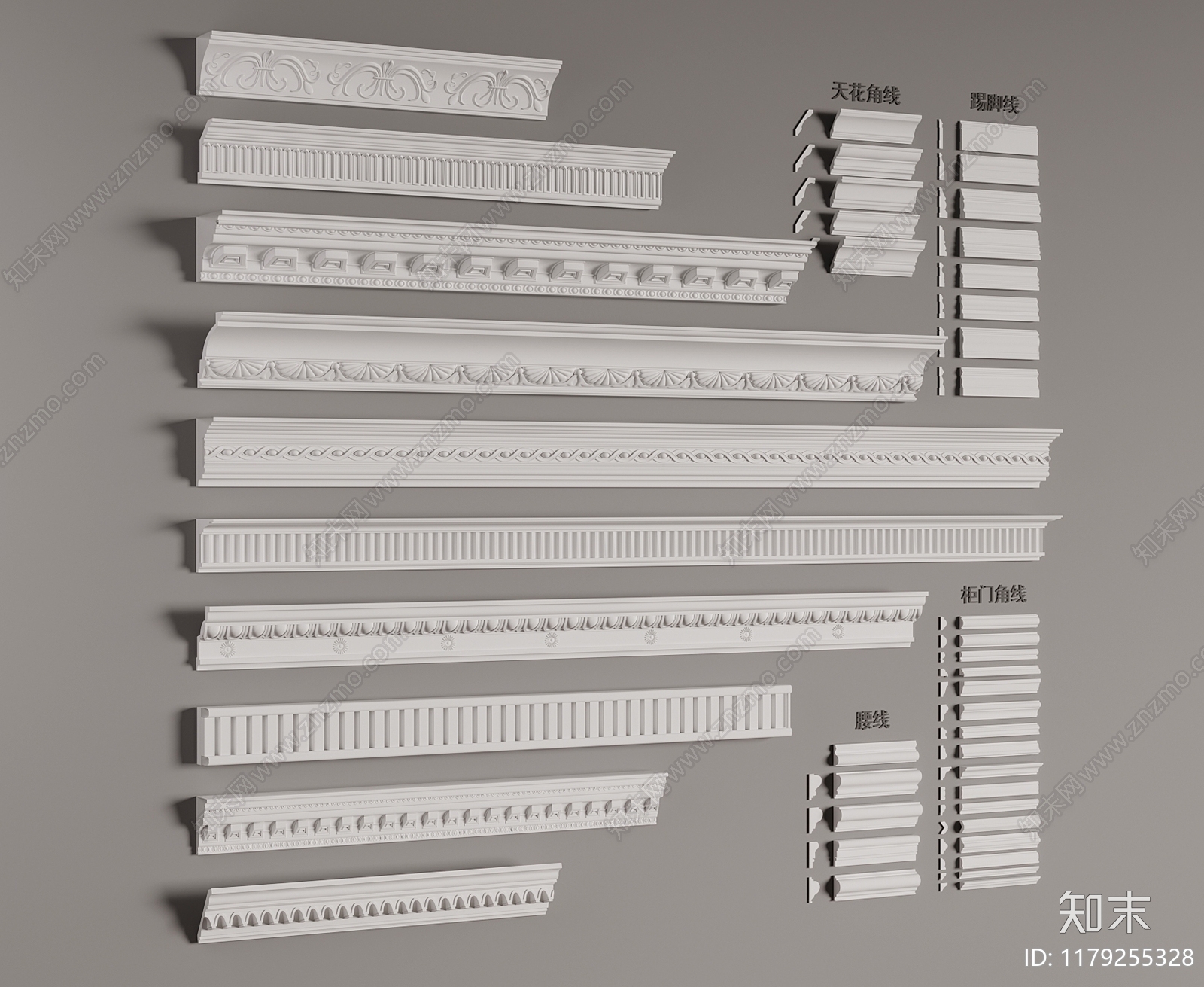 简欧线条3D模型下载【ID:1179255328】