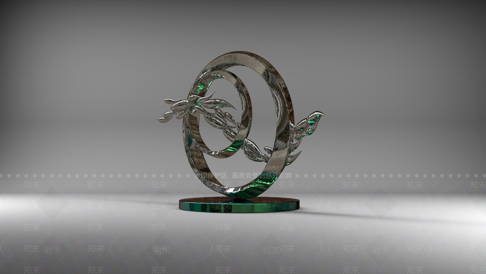 现代极简景观雕塑3D模型下载【ID:1179265756】