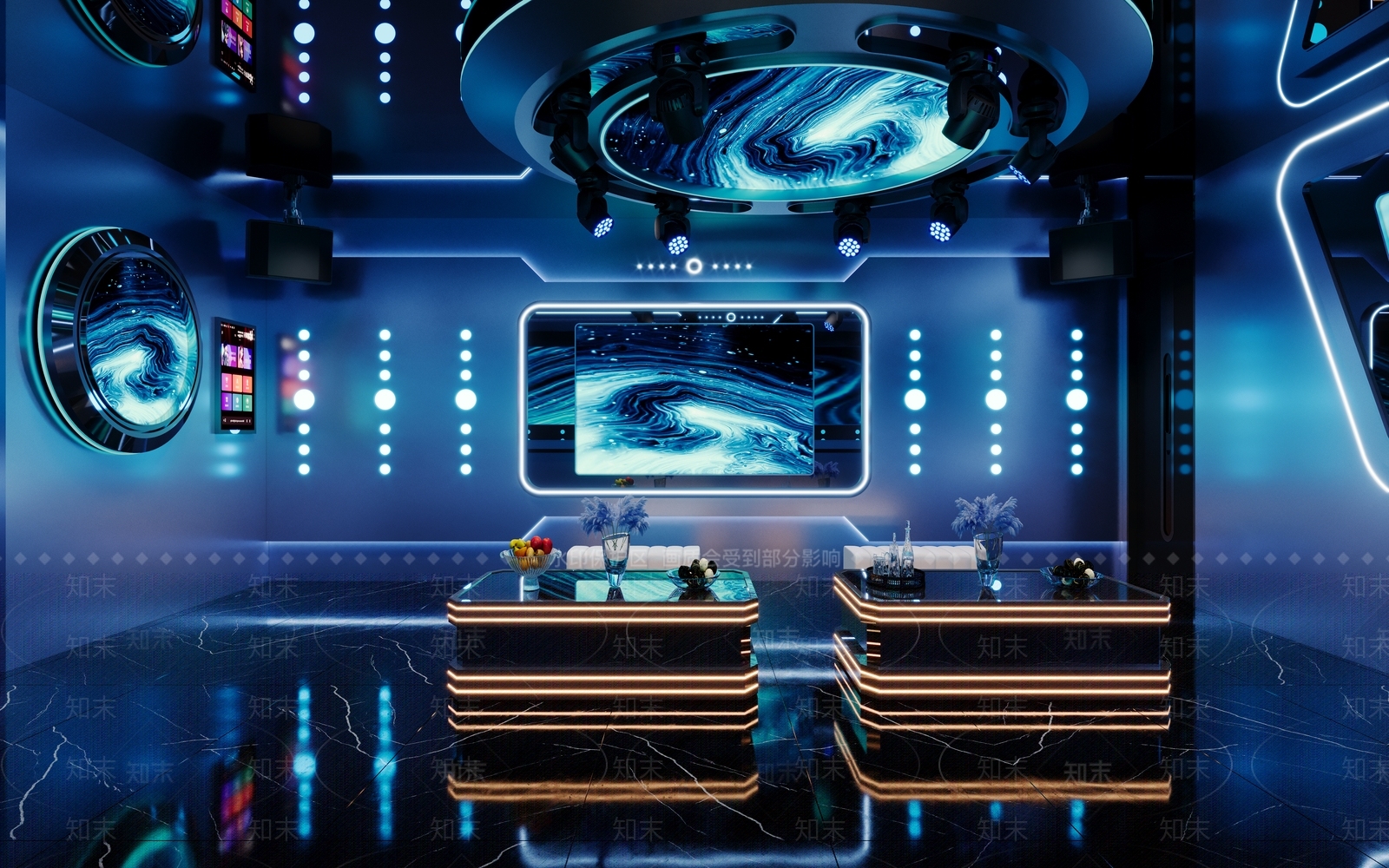 现代轻奢KTV3D模型下载【ID:1179275307】