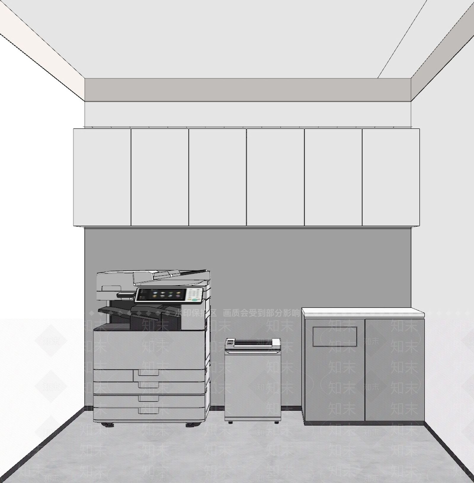 现代其他办公区域SU模型下载【ID:1179275213】