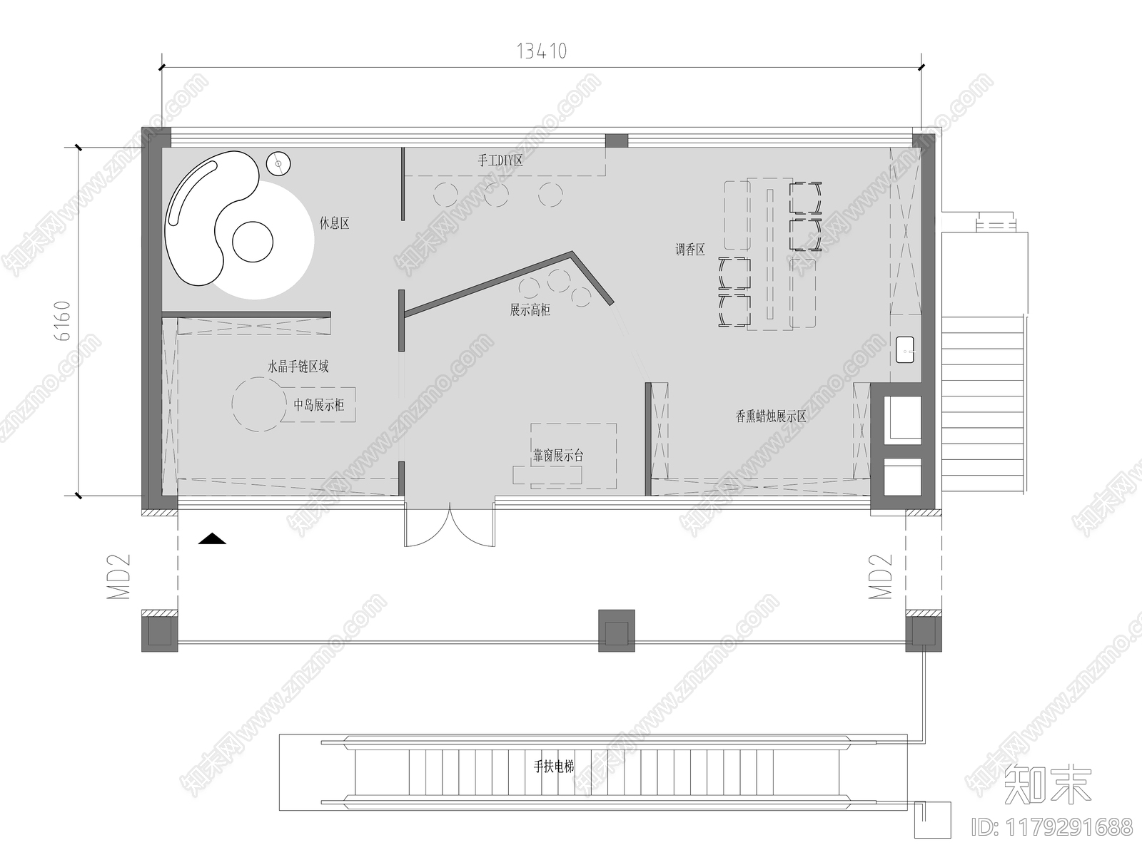 现代其他商业空间cad施工图下载【ID:1179291688】