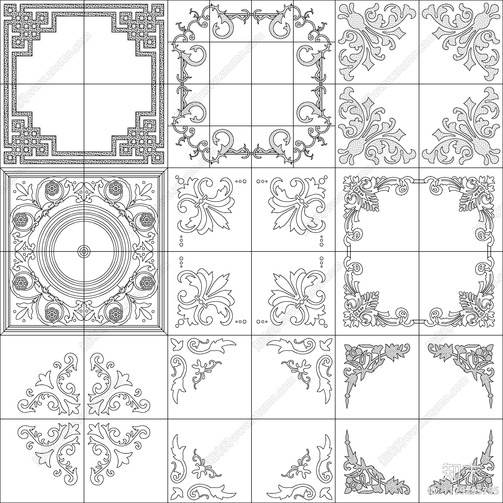 现代中式其他图库cad施工图下载【ID:1179295795】