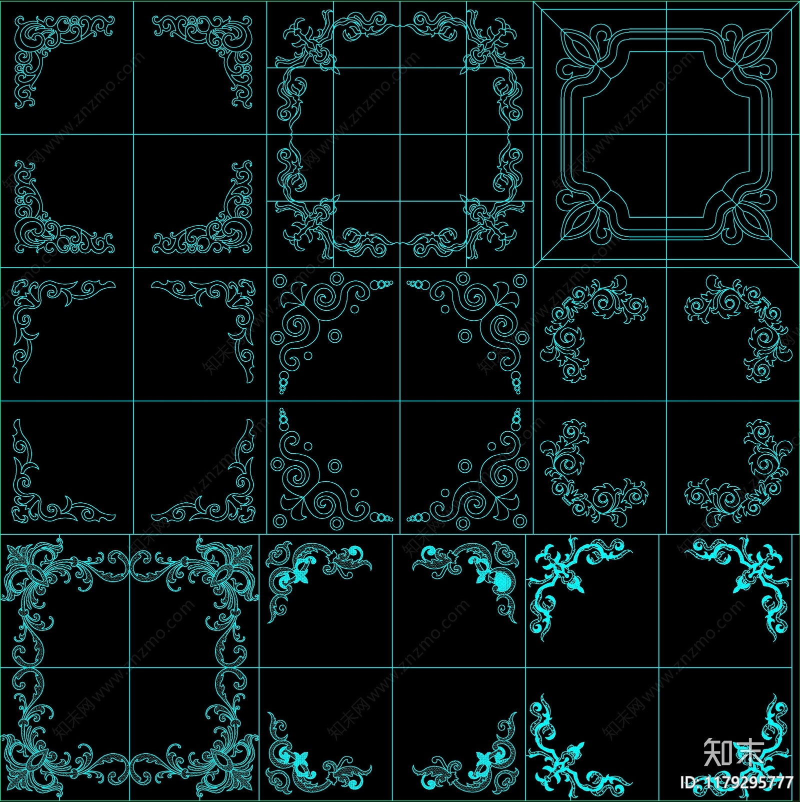 现代中式其他图库施工图下载【ID:1179295777】