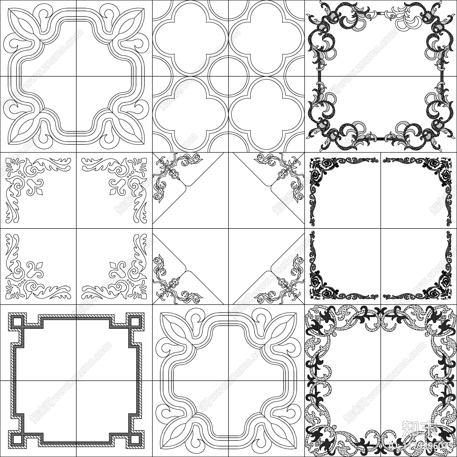 现代中式其他图库施工图下载【ID:1179296075】