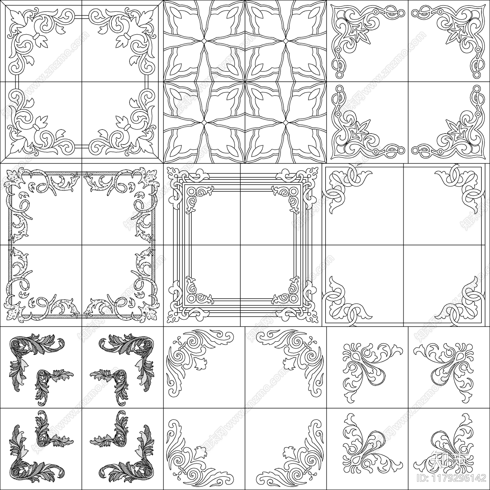现代中式其他图库施工图下载【ID:1179296142】