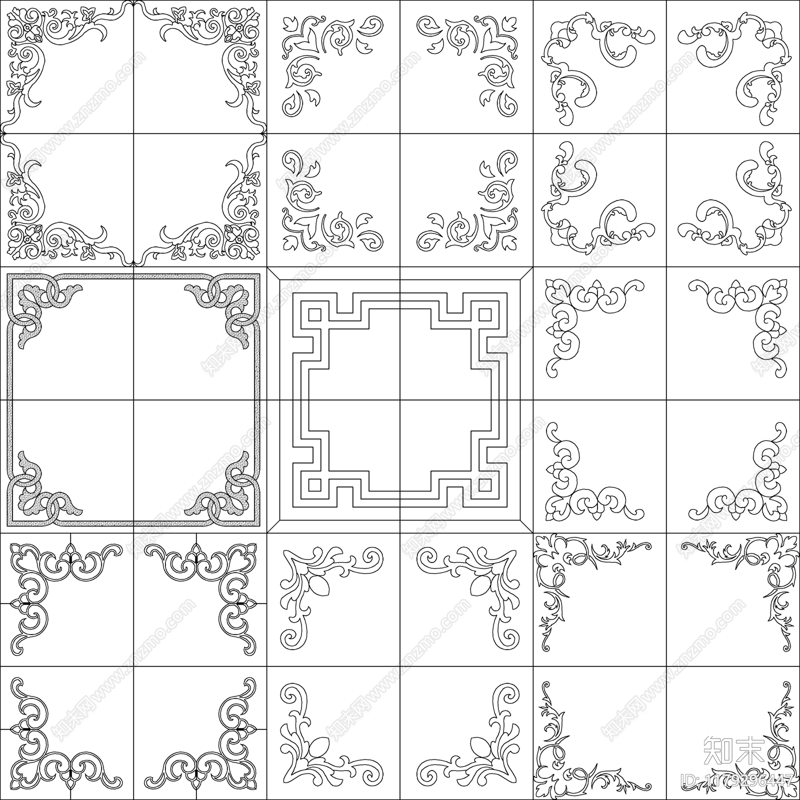现代,中式图库CAD图纸