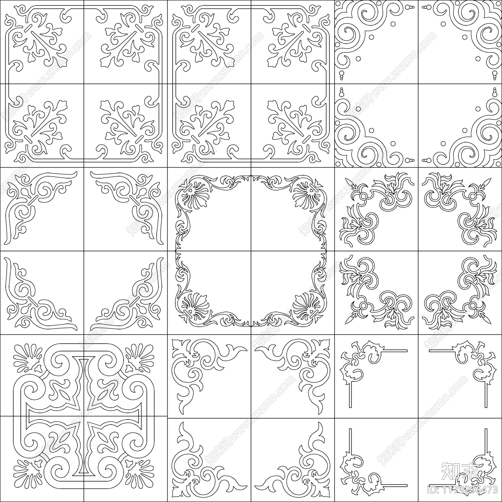现代中式其他图库施工图下载【ID:1179296473】