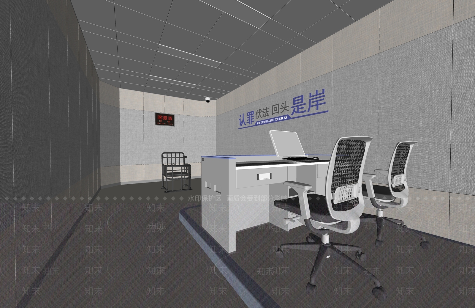 现代其他公共空间SU模型下载【ID:1179301751】