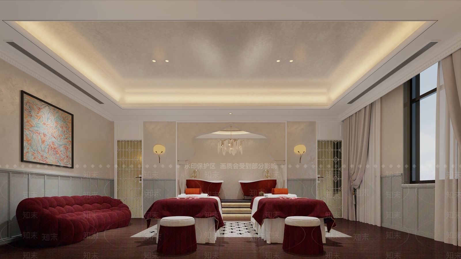 现代美容院3D模型下载【ID:1179305307】