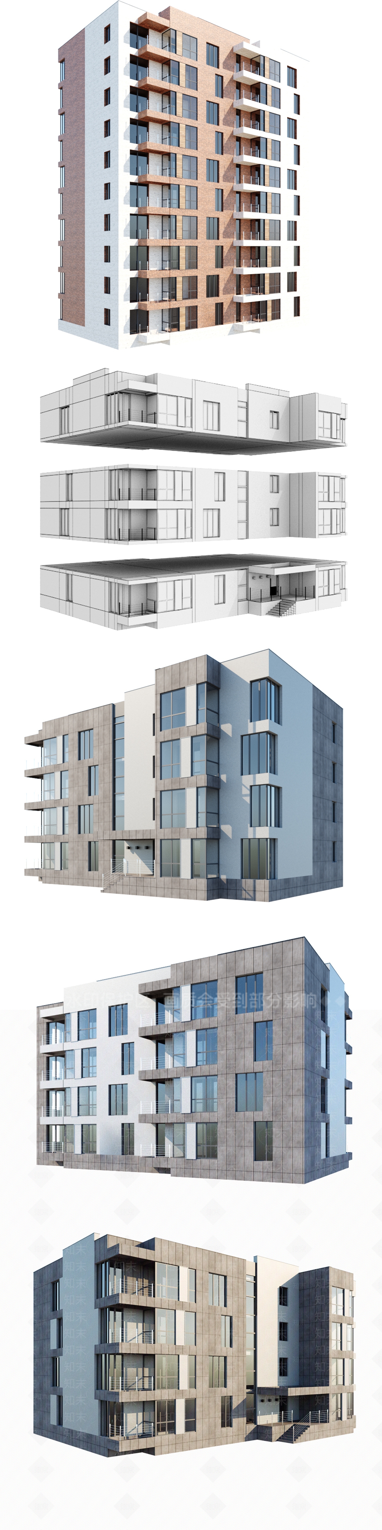 现代其他住宅外观3D模型下载【ID:1179305316】
