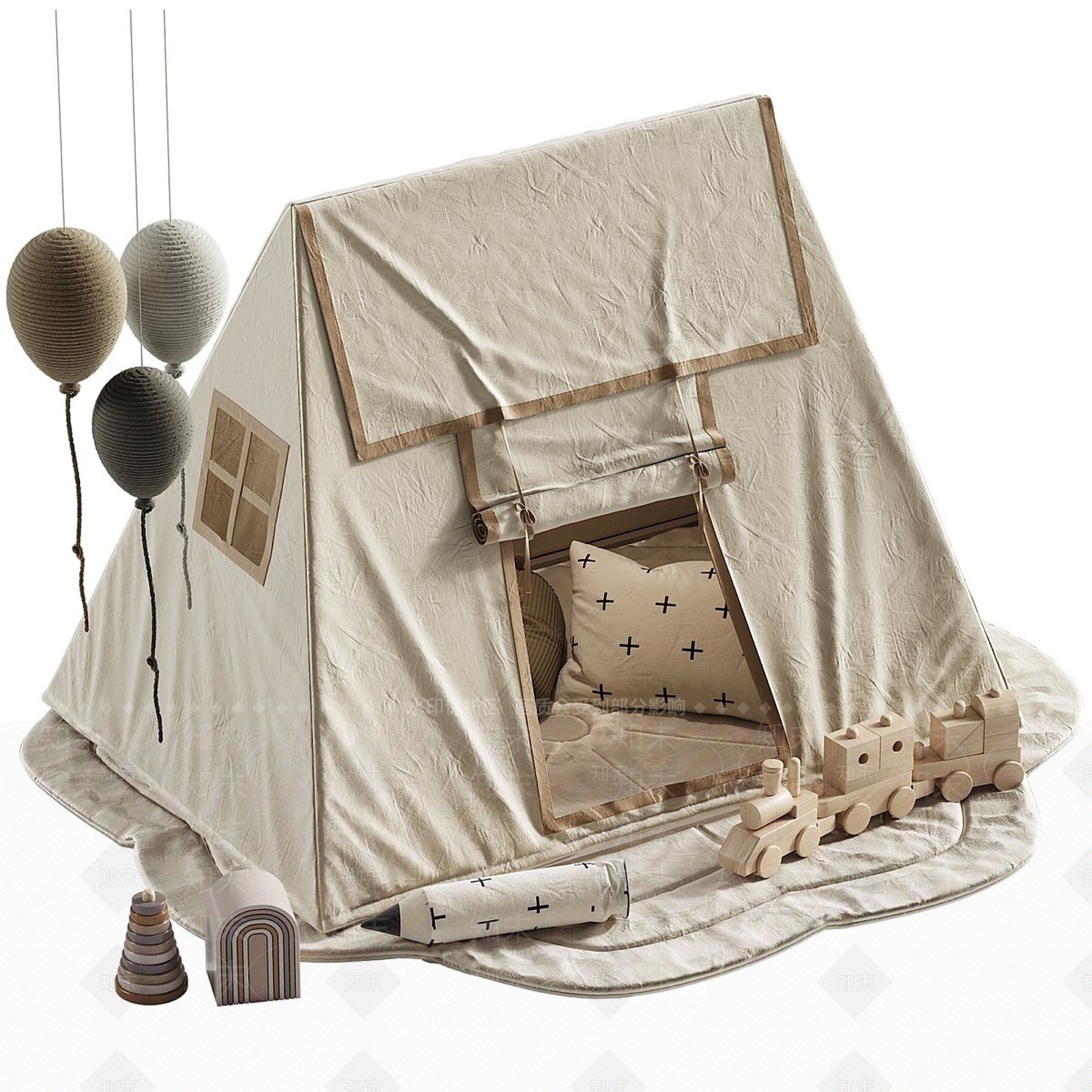 帐篷3D模型下载【ID:1179310867】