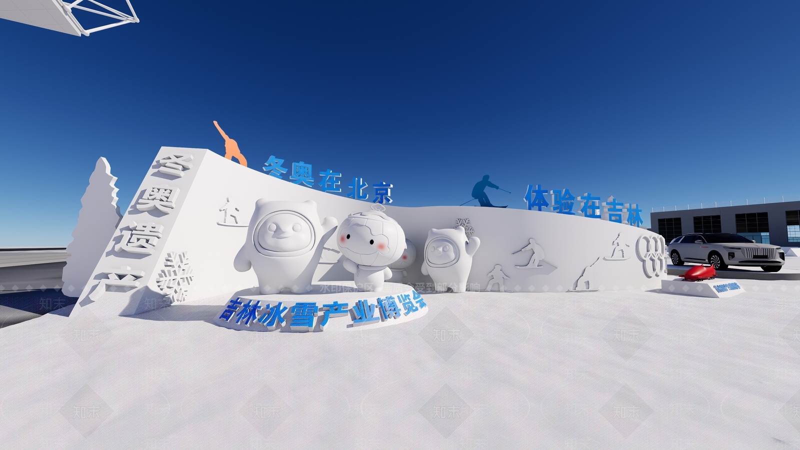 现代商业景观SU模型下载【ID:1179323299】